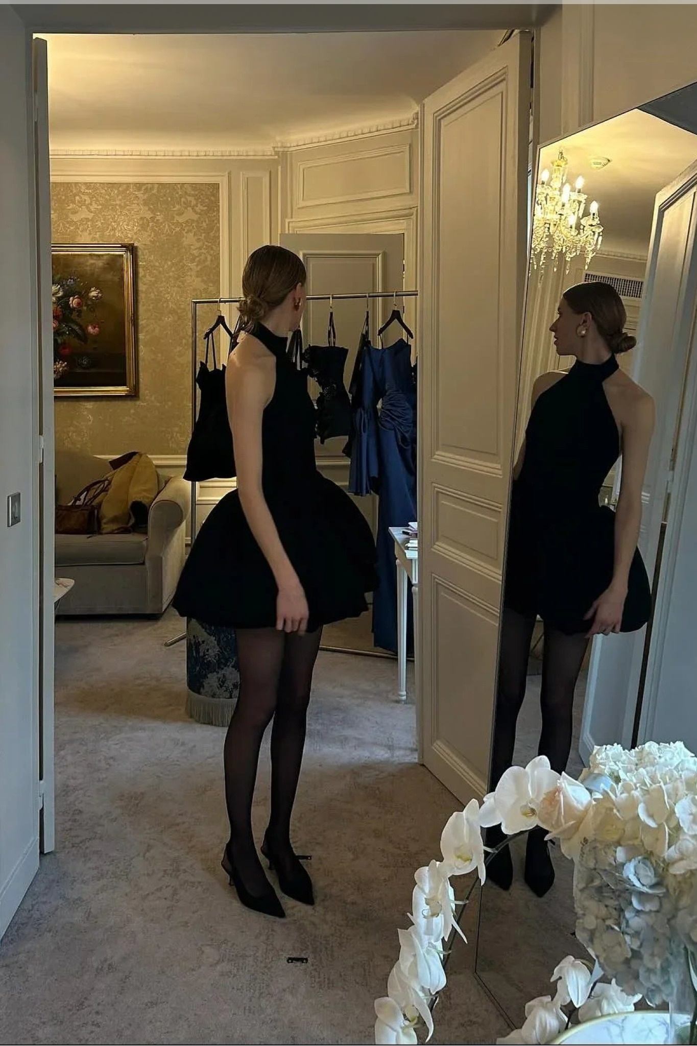 Ezabutus Elegant Bubble Hem Mini Dress