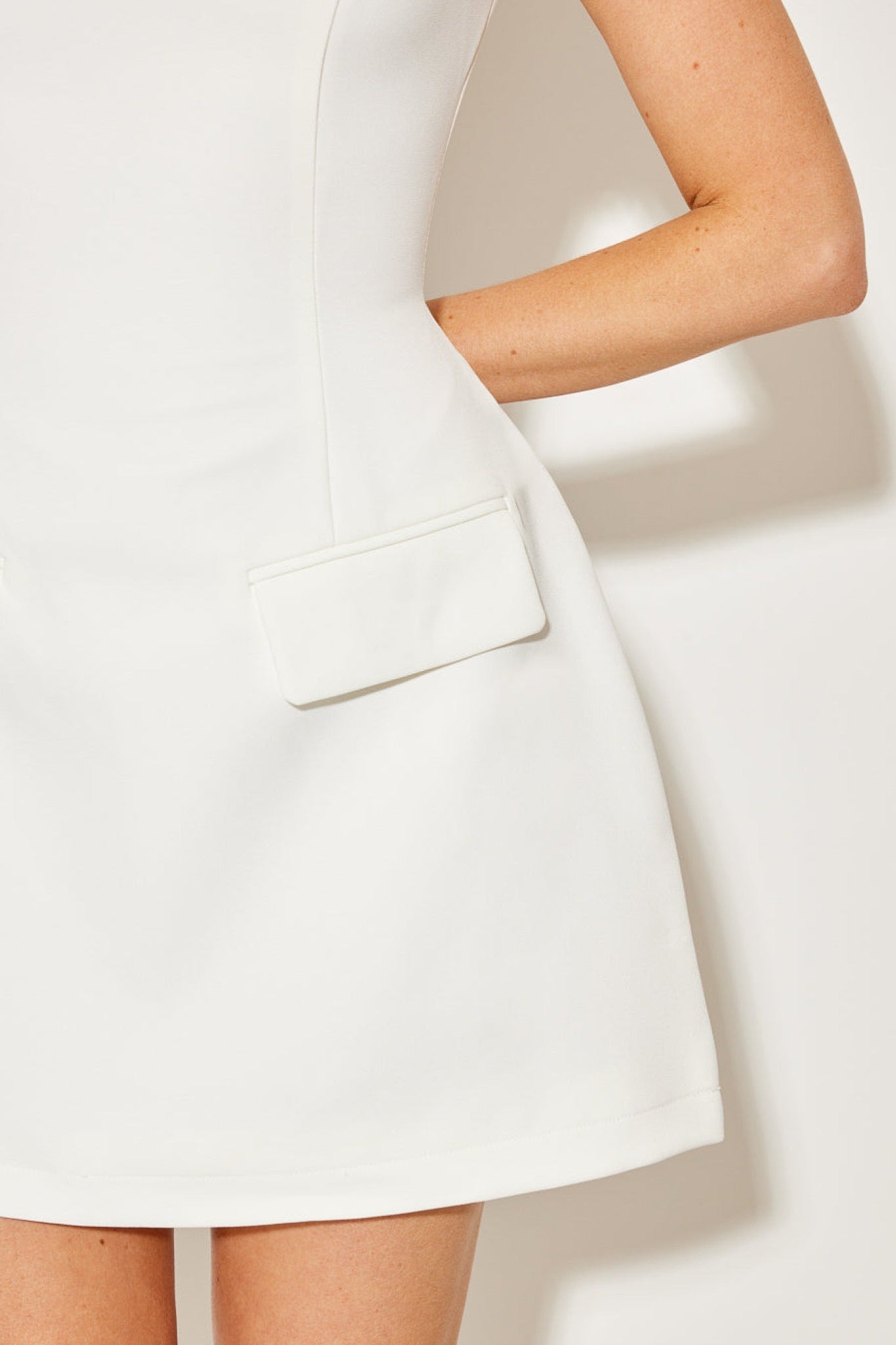 Ezabutus High Neck Structured Cap Sleeve Mini Dress – Elegant Cocktail & Evening Dress