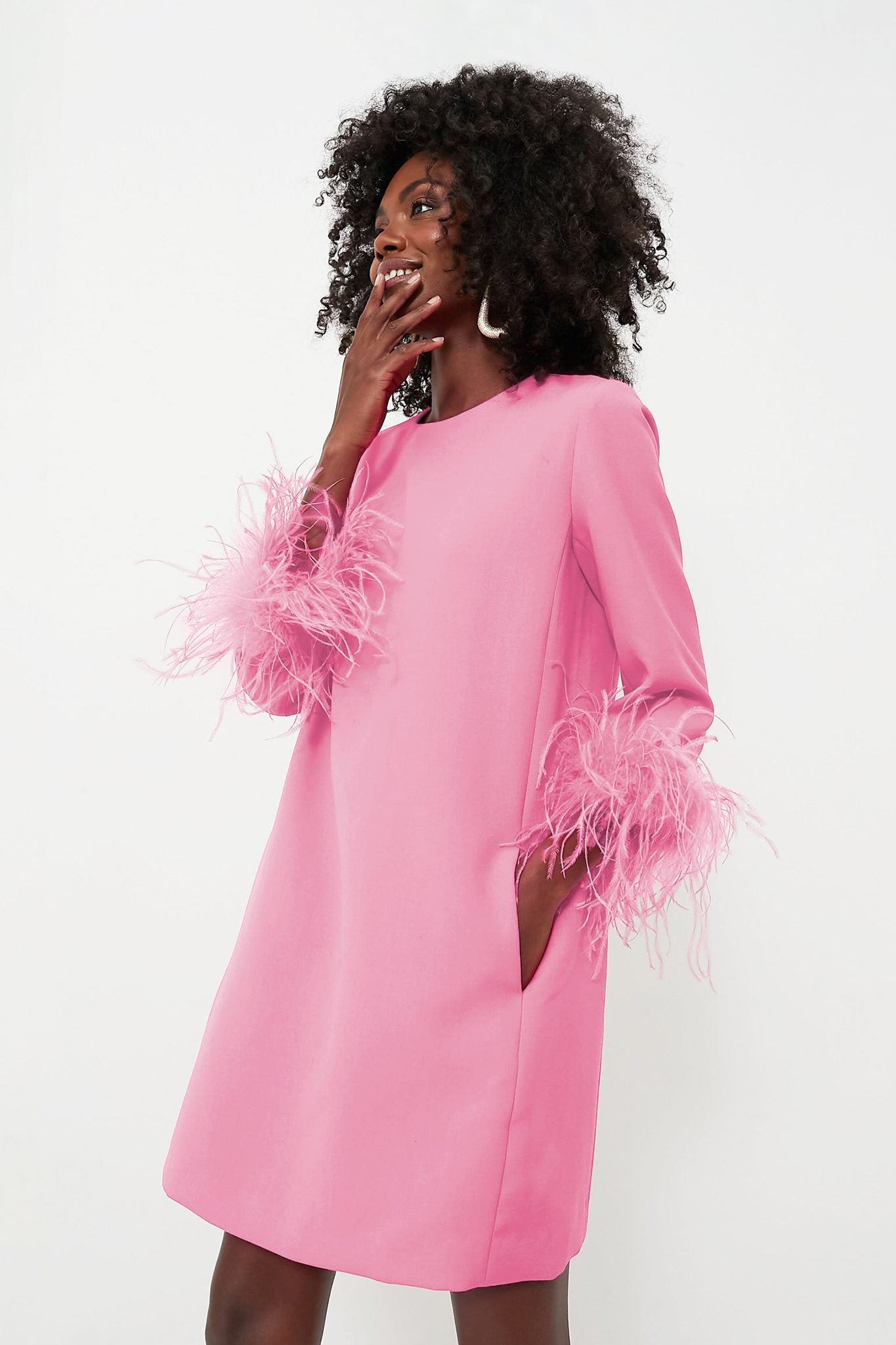 Ezabutus Pink Feather Mod Mary Dress