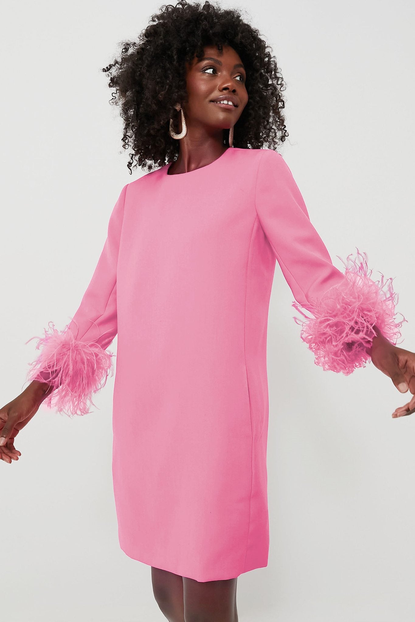 Ezabutus Pink Feather Mod Mary Dress