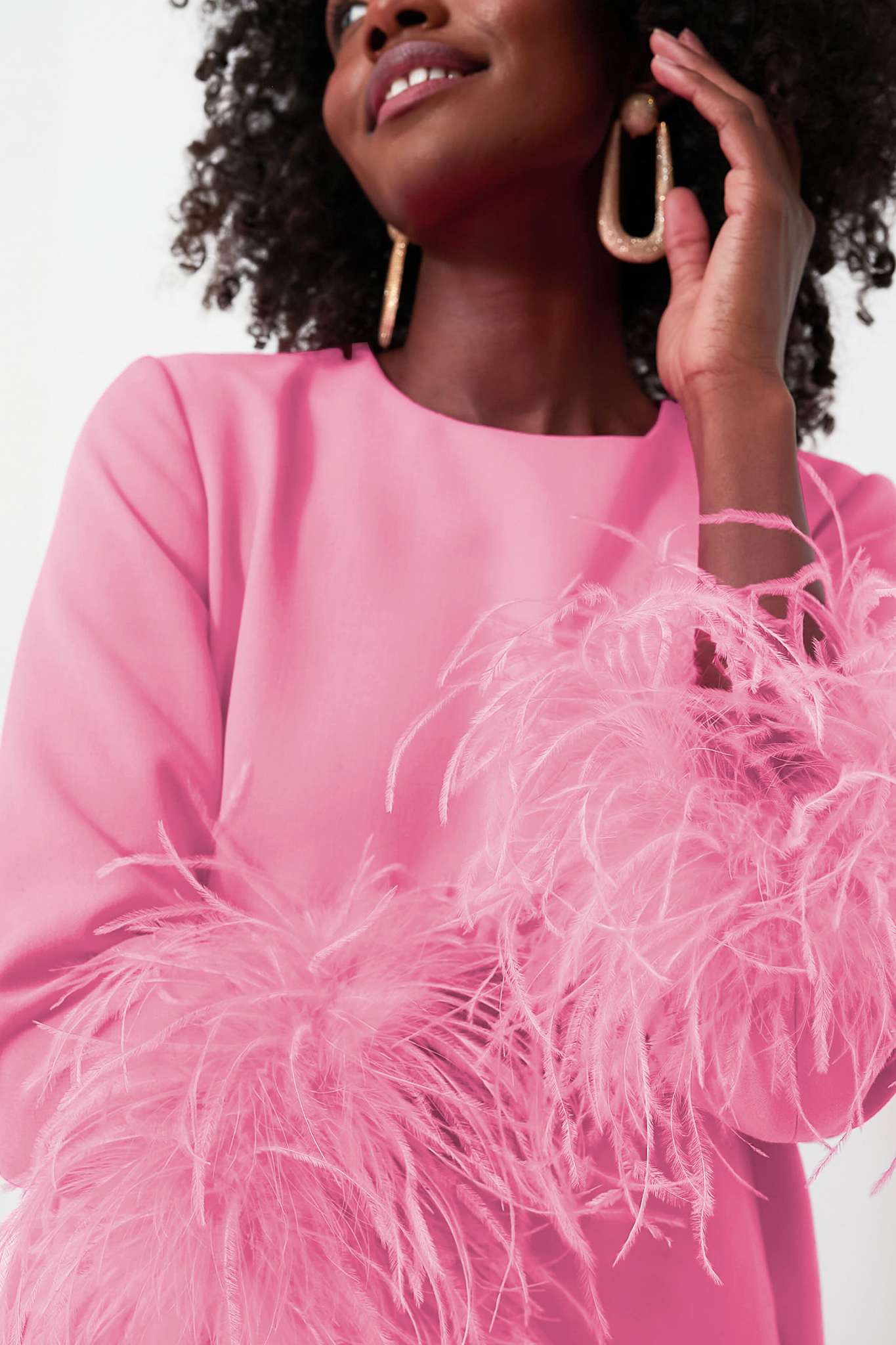 Ezabutus Pink Feather Mod Mary Dress