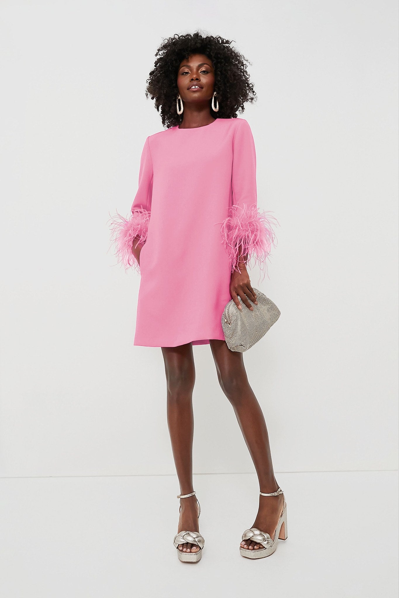 Ezabutus Pink Feather Mod Mary Dress