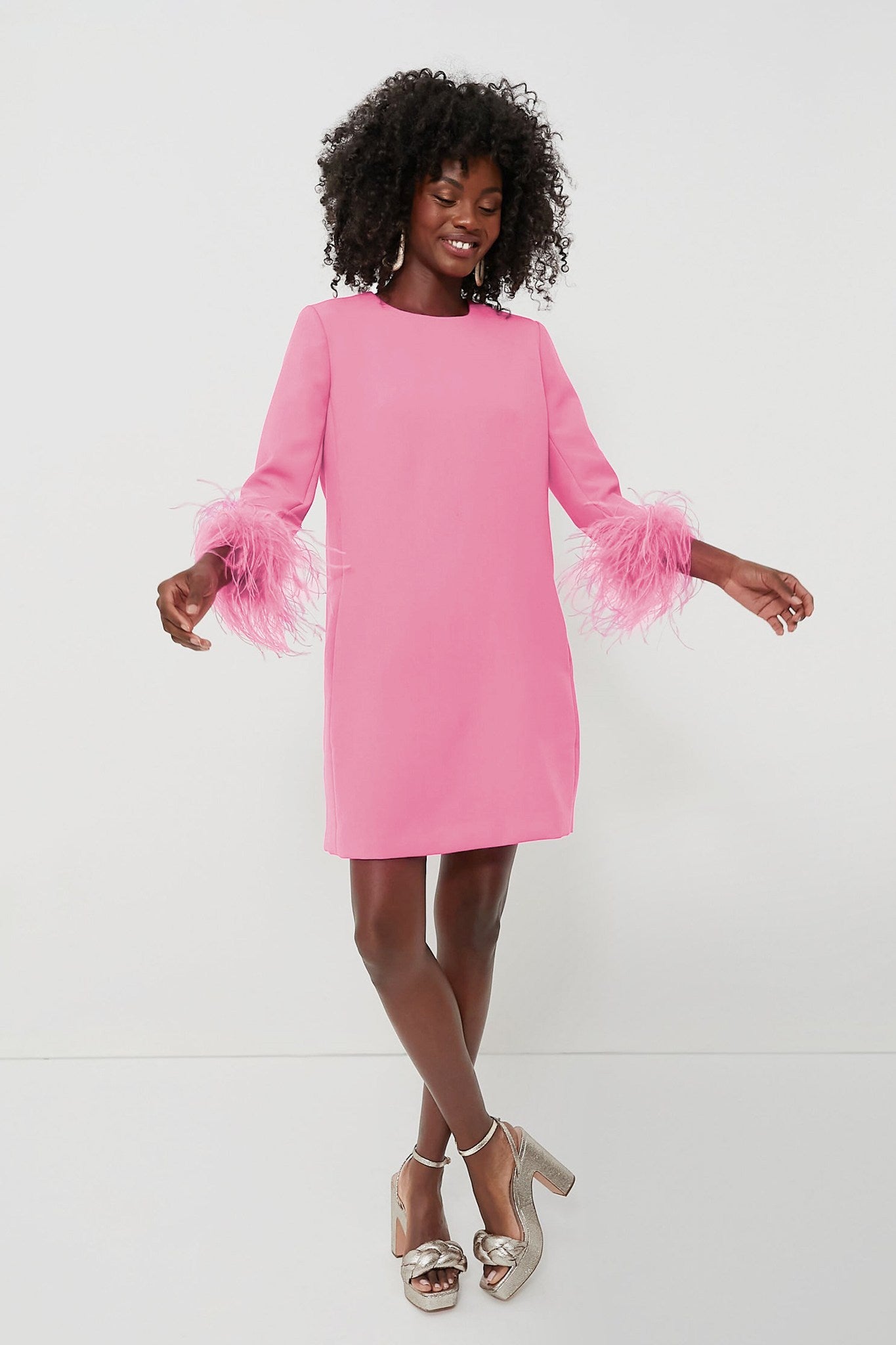 Ezabutus Pink Feather Mod Mary Dress