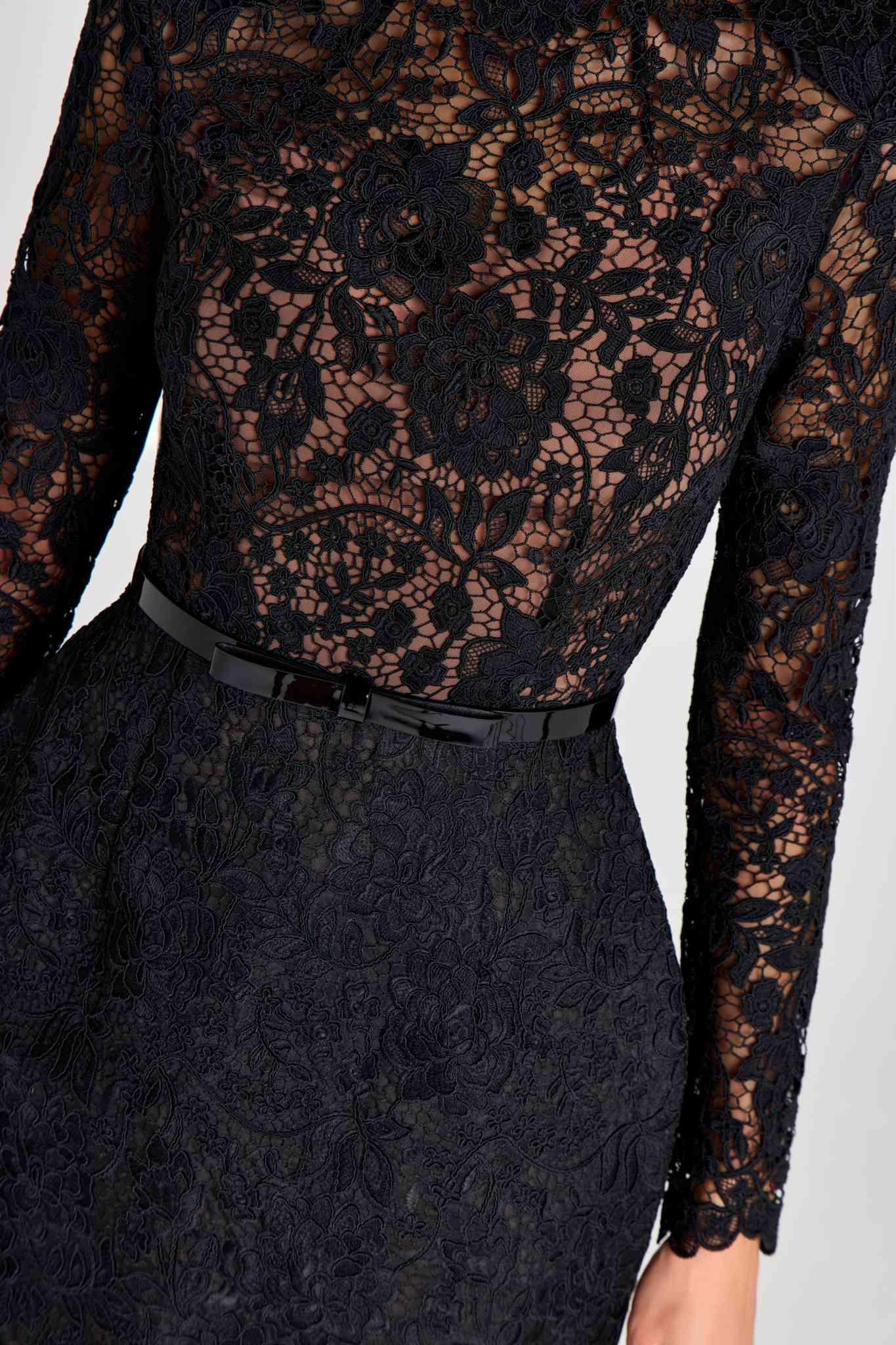 Ezabutus Floral Lace Mini Dress With Nude Lining – Available in Yellow, Black & White