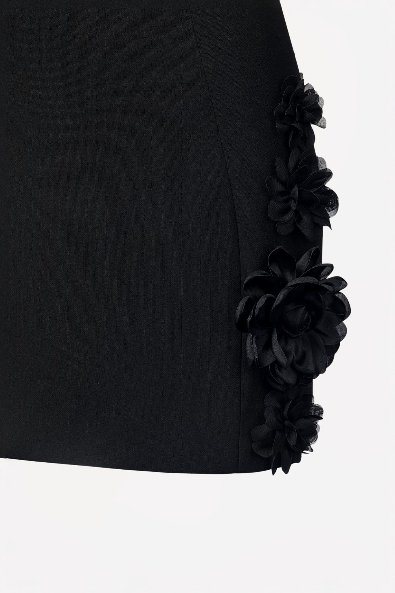 Ezabutus Romantic 3D Flower Applique Mini Dress