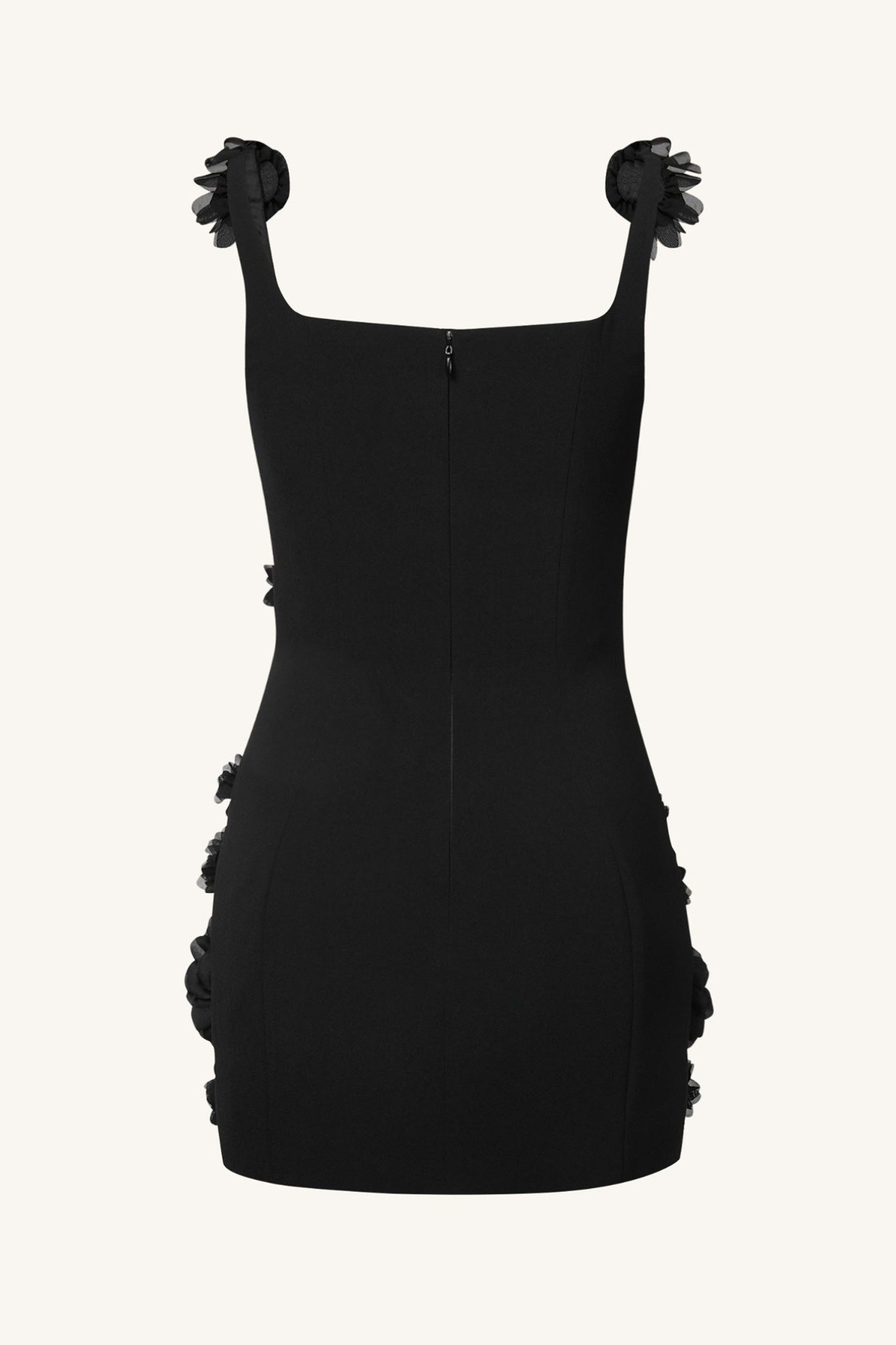 Ezabutus Romantic 3D Flower Applique Mini Dress