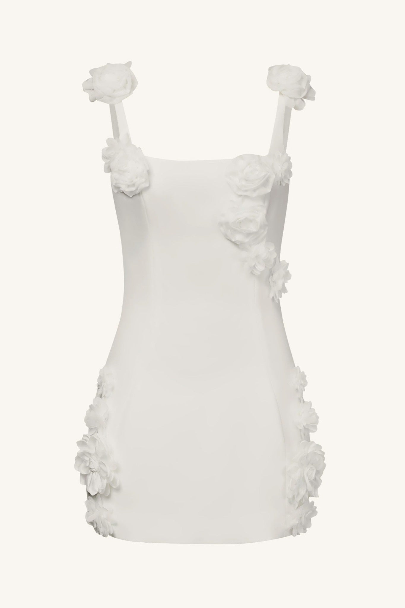 Ezabutus Romantic 3D Flower Applique Mini Dress