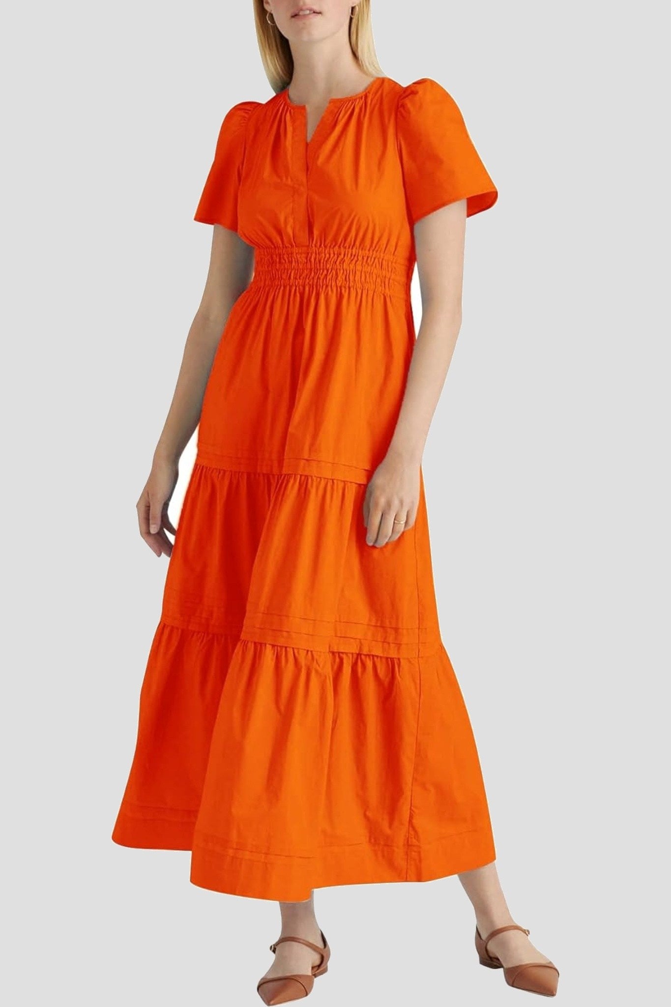 Yexpine Boho Tiered A-Line Maxi Dress