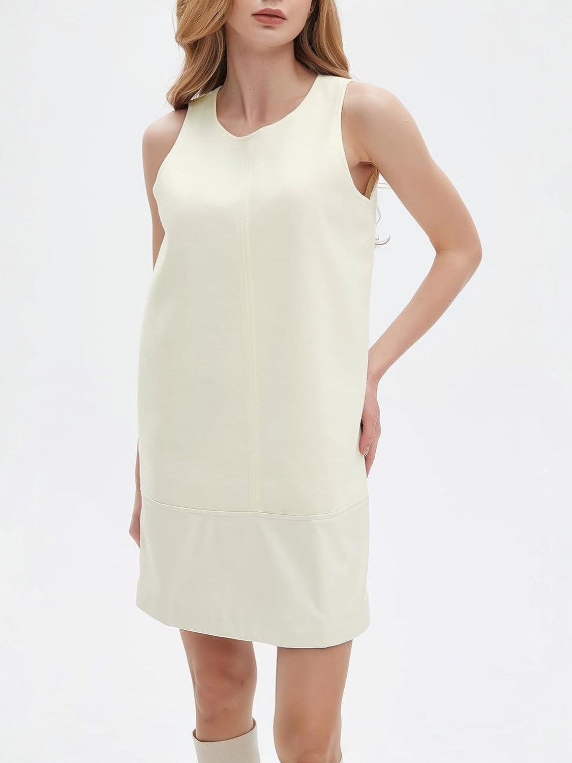 Ladyful Faux Leather Mini Dress