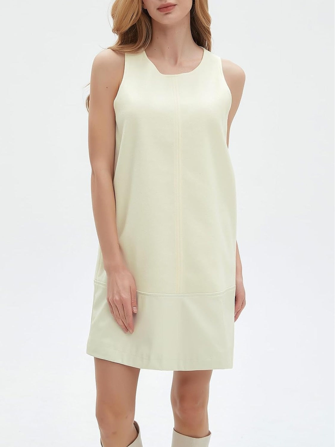Ladyful Faux Leather Mini Dress