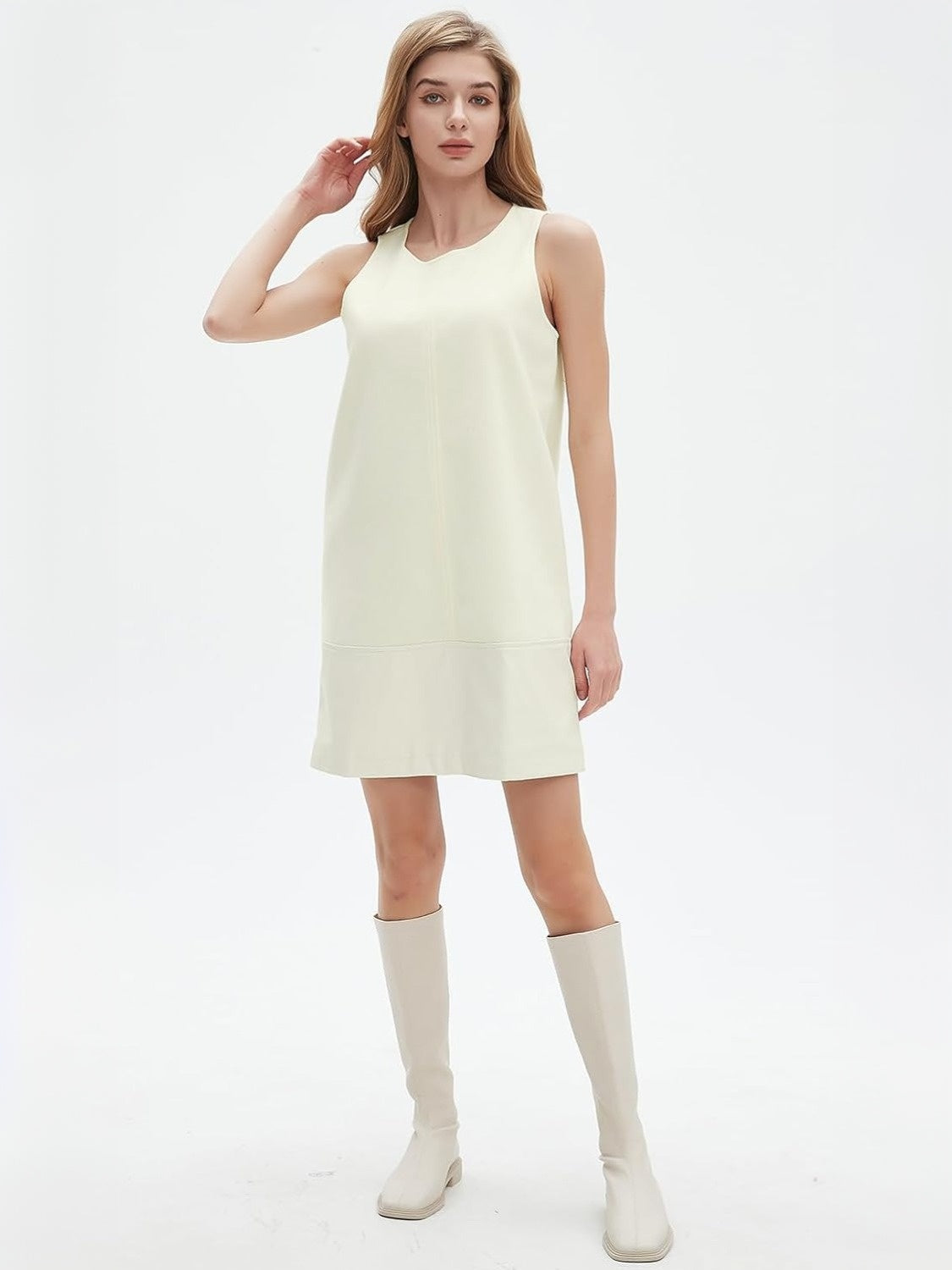 Ladyful Faux Leather Mini Dress