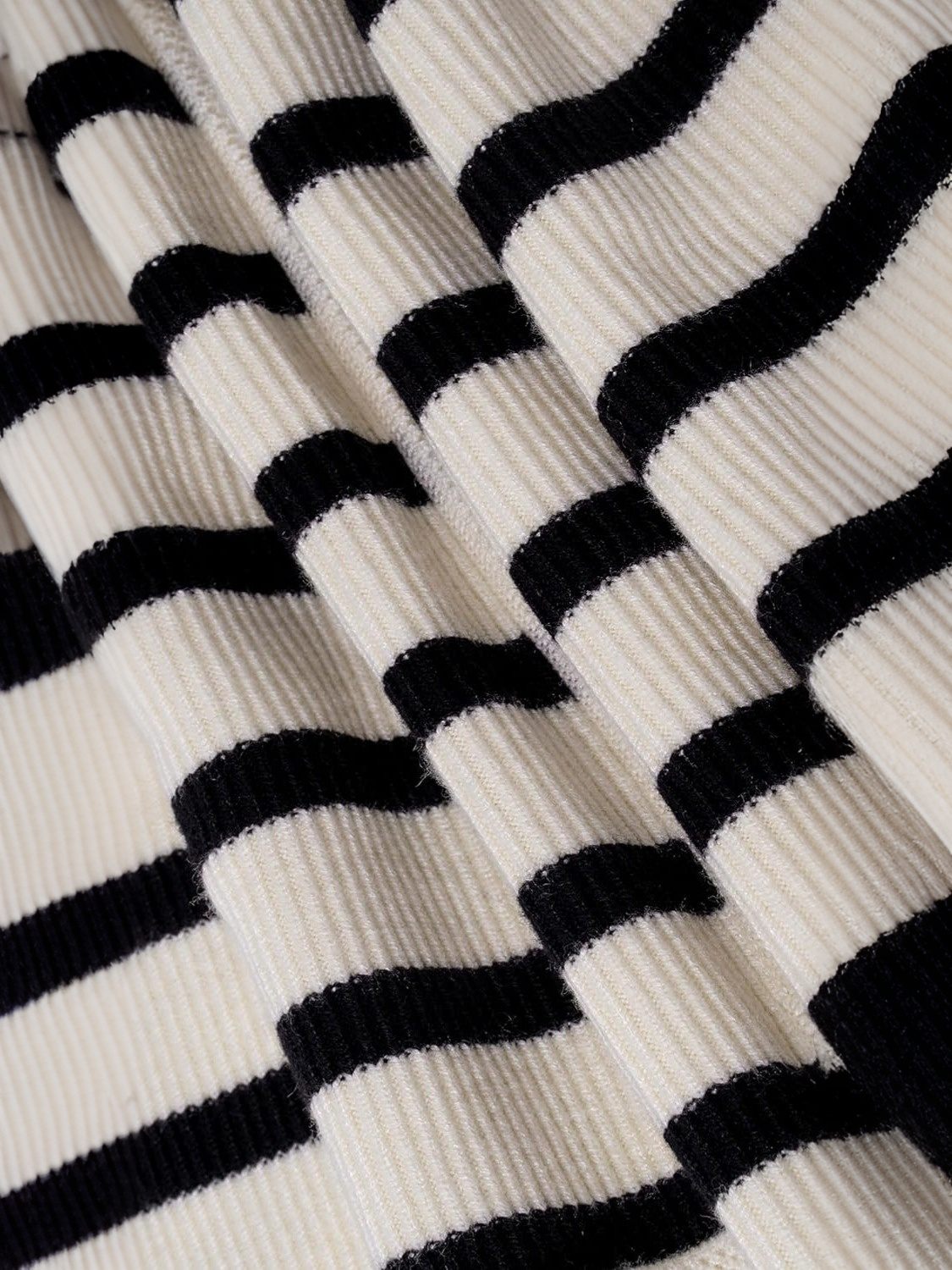 Kedera V Neck Striped Knit Sweater Vest