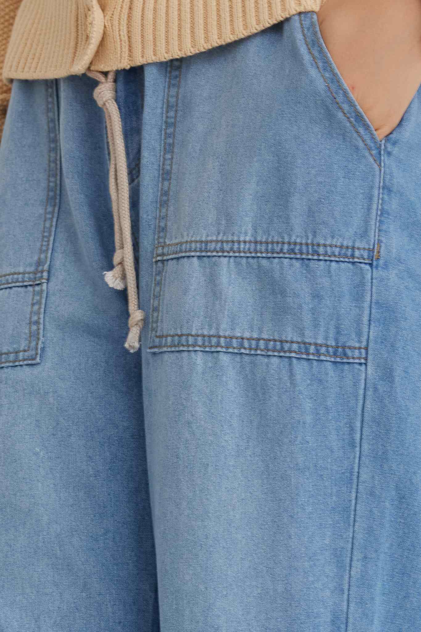 Ezapine Casual Loose Boyfriend Style Barrel Jeans