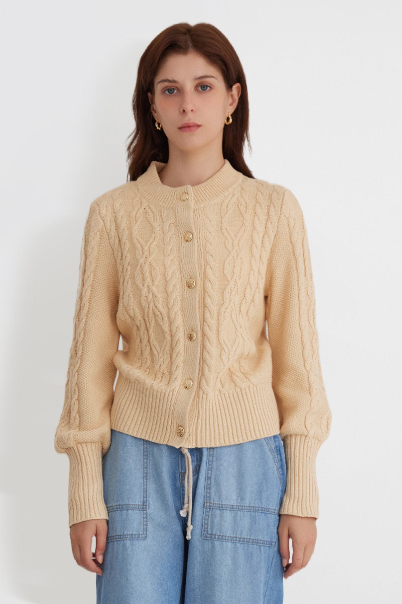 Yexpine Cotton Cardigan Sweater Trendy Casual Outfits