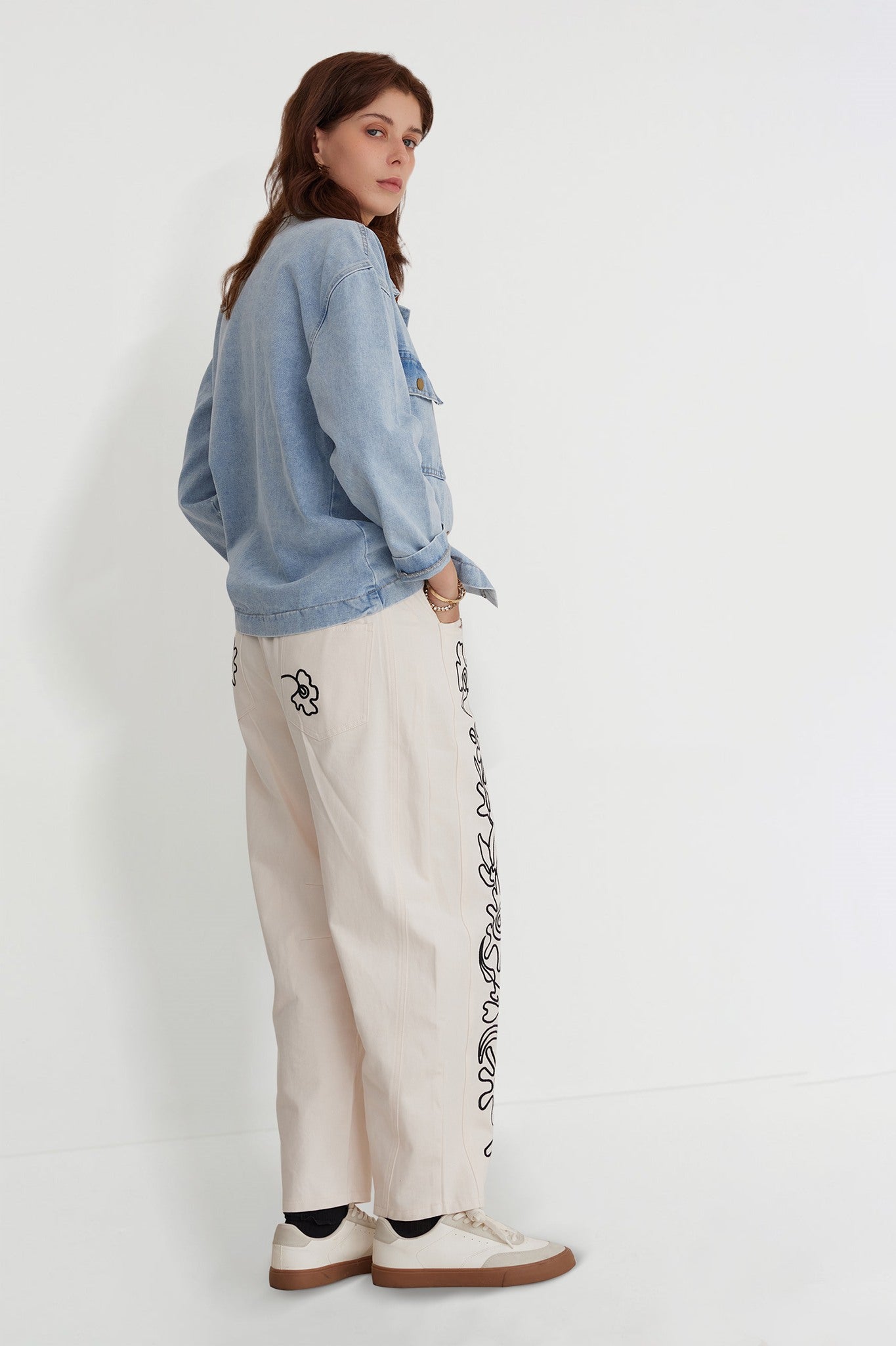 Kedera Button Down Oversized Denim Jackets