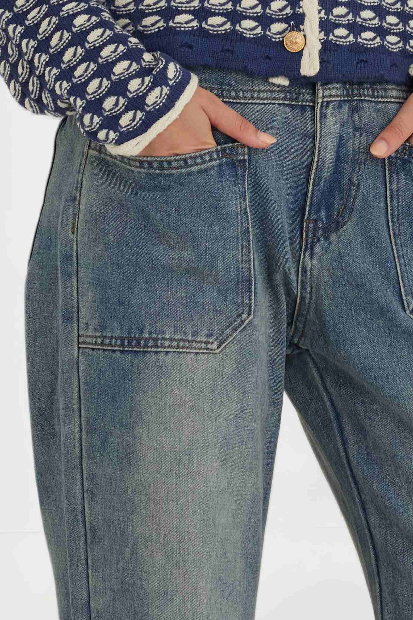 Ezapine Women's Mid Waisted Stretchy Straight Leg Pants