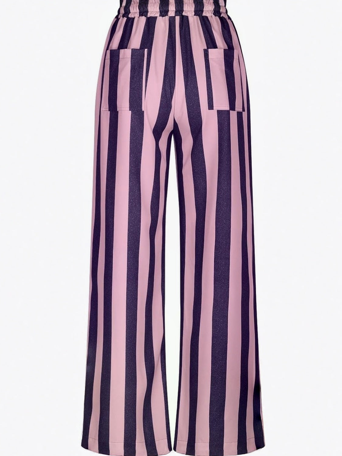 LIfeshe Elastic Waist Baggy Pants With Drawstring