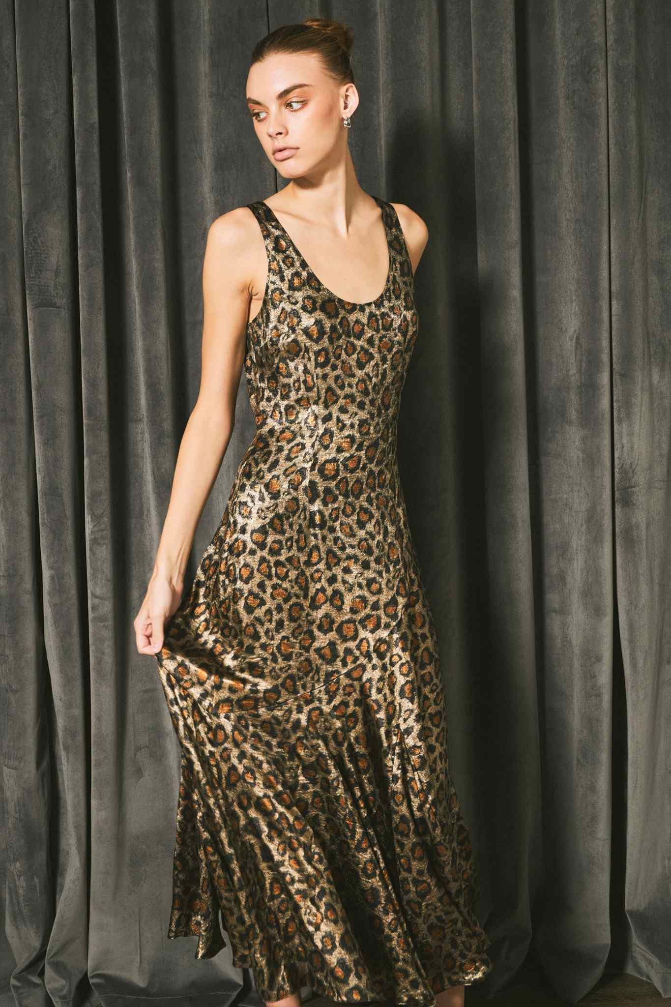 Animal Print Maxi Dress