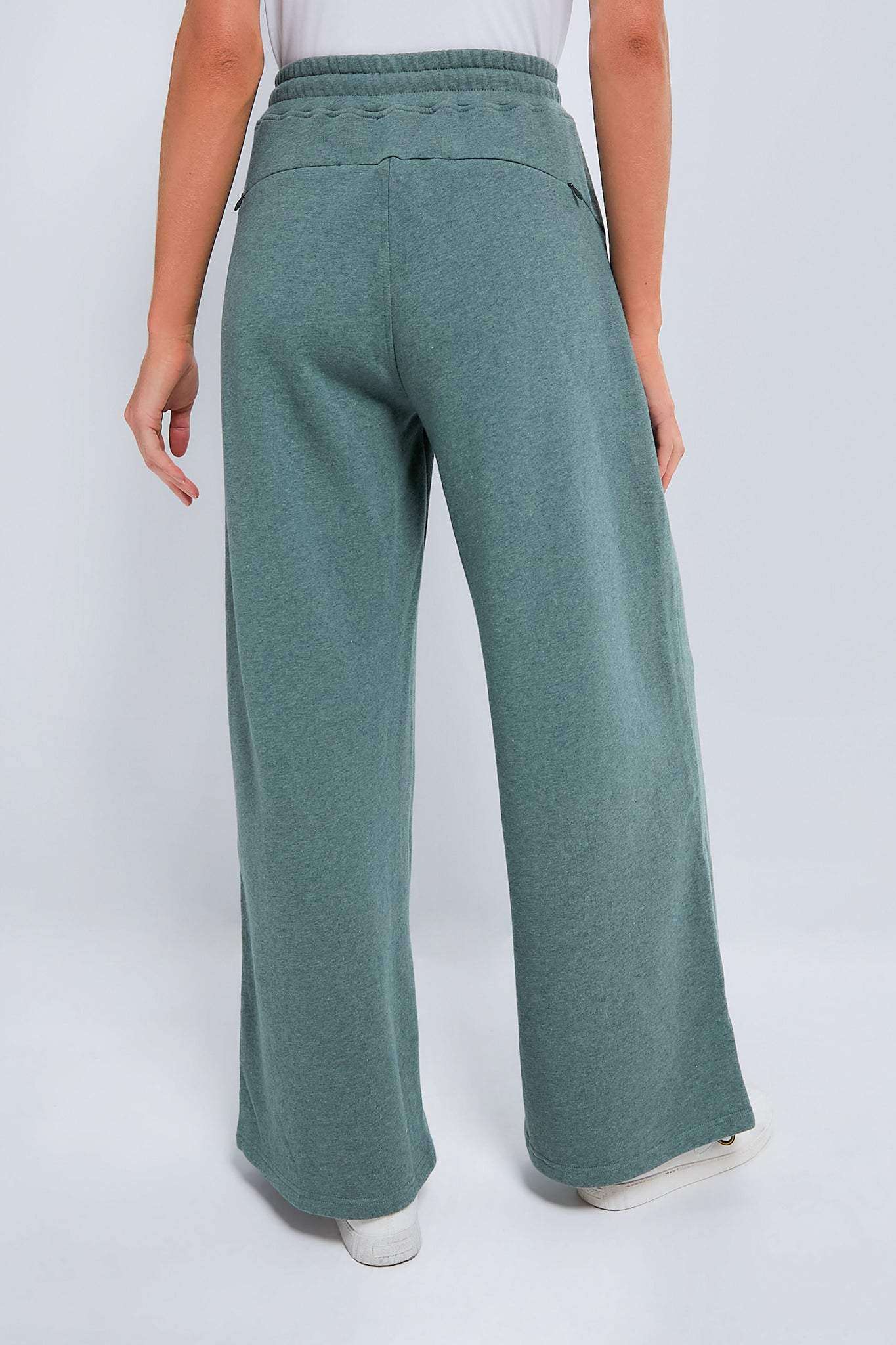 Green Wide Leg Sweatpants