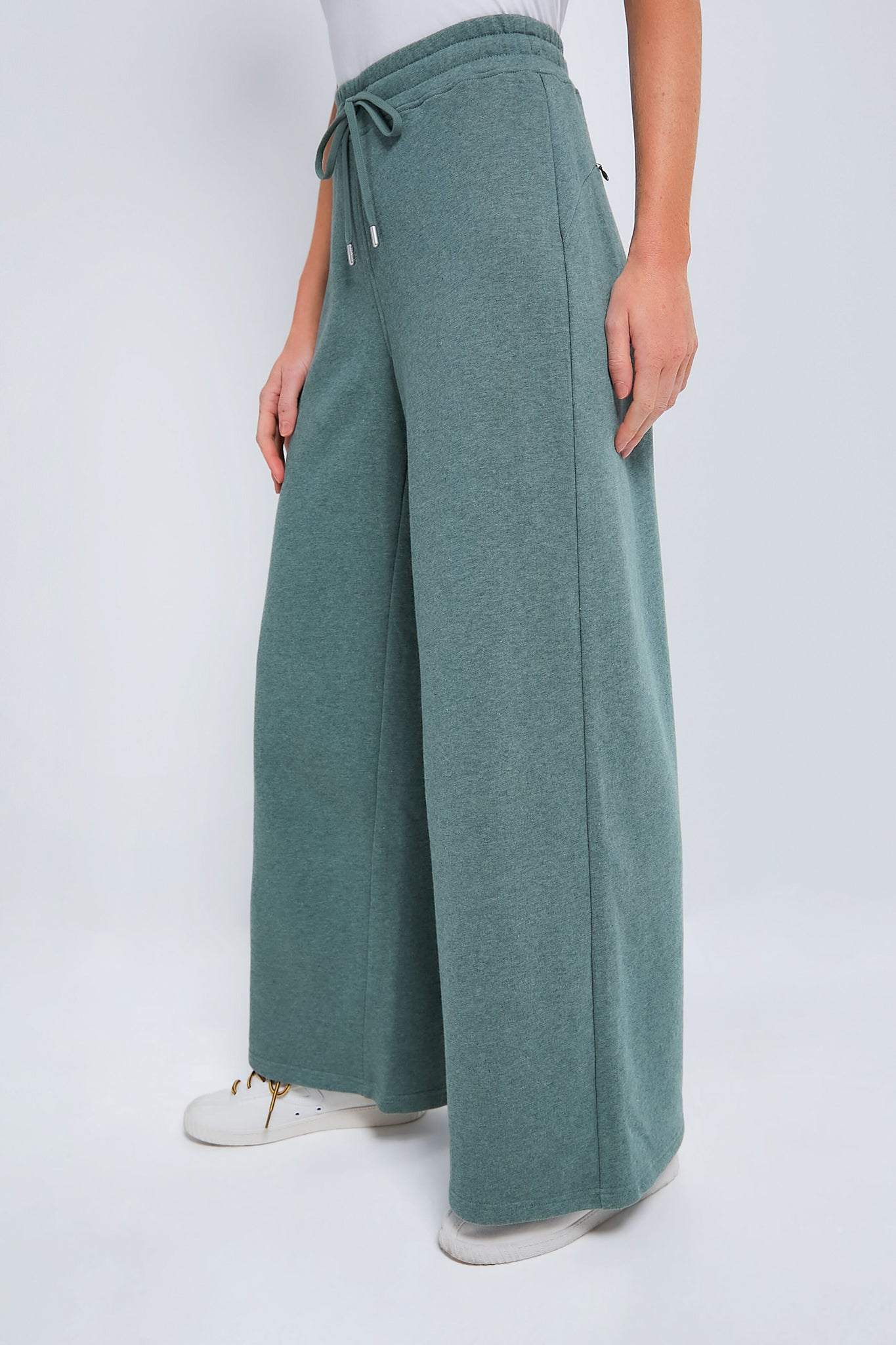 Green Wide Leg Sweatpants