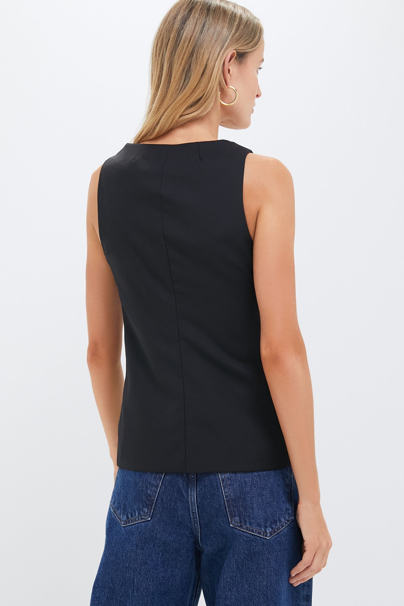 Black Long Cutaway Vest