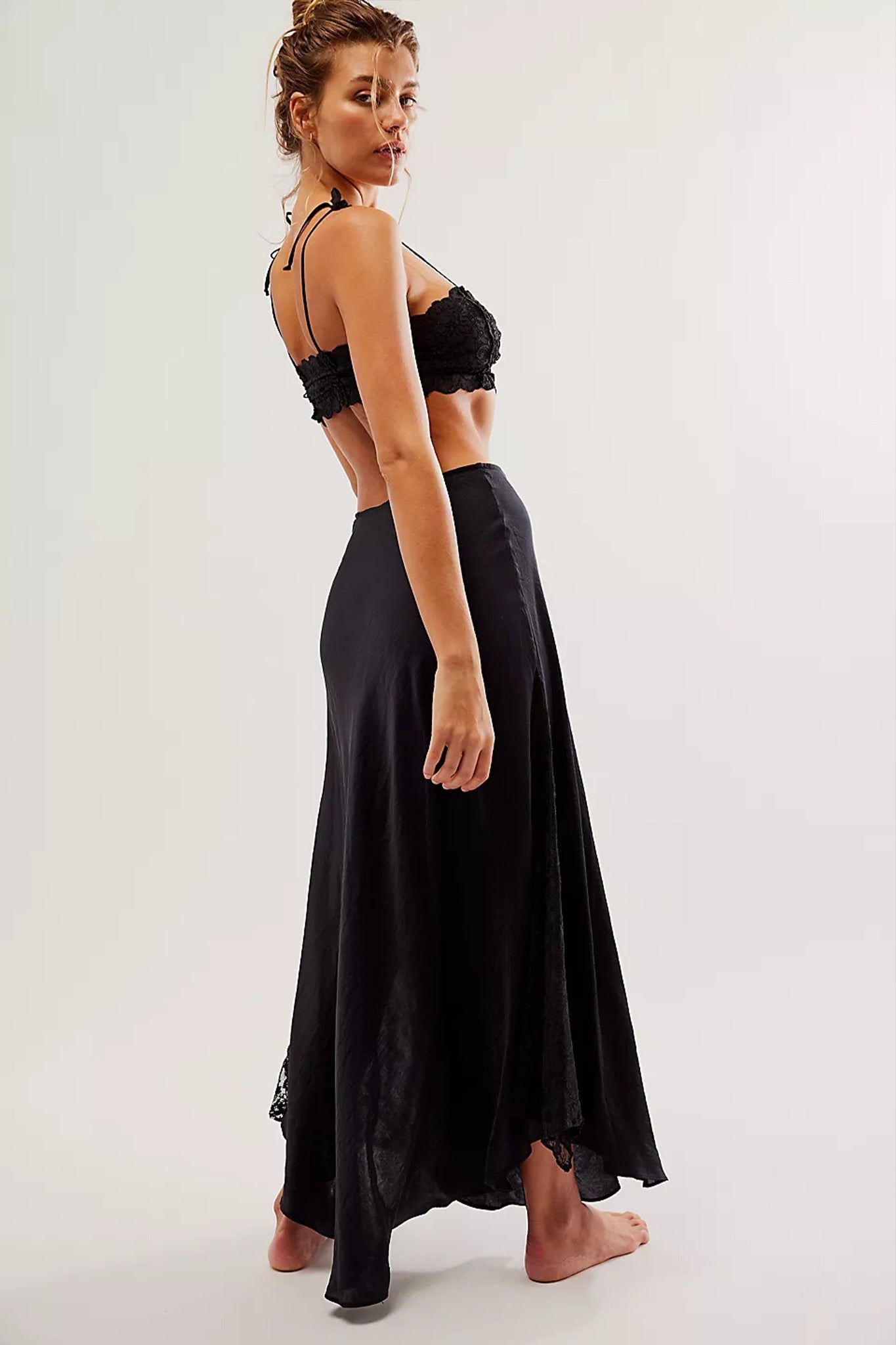 Half Slip Skirt In Black