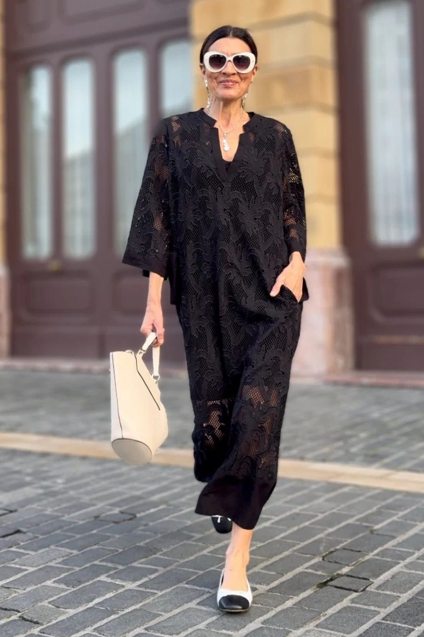 Ezabutus Lightweight Floral Lace Maxi Cover Up Dress