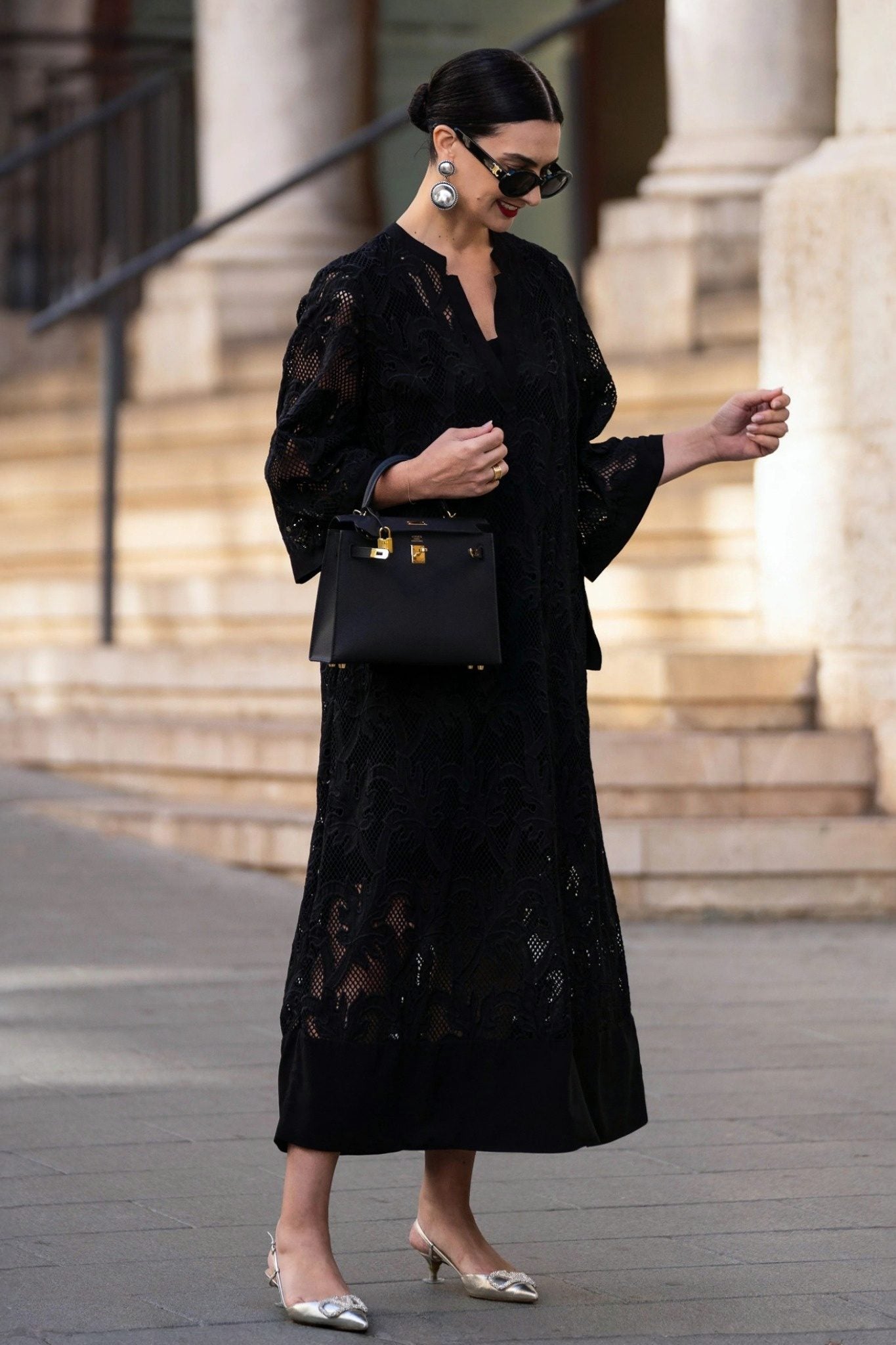 Ezabutus Lightweight Floral Lace Maxi Cover Up Dress