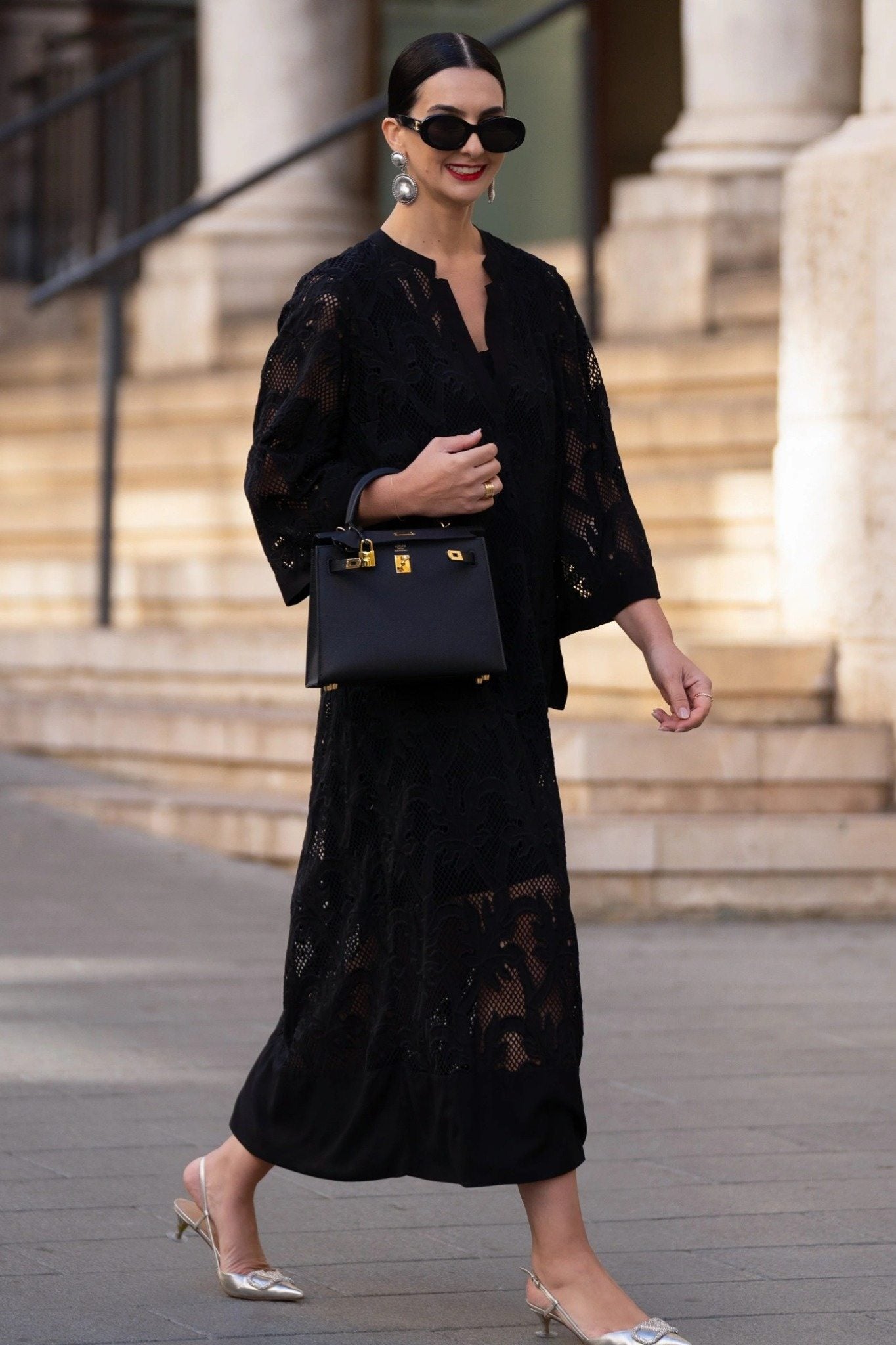 Ezabutus Lightweight Floral Lace Maxi Cover Up Dress