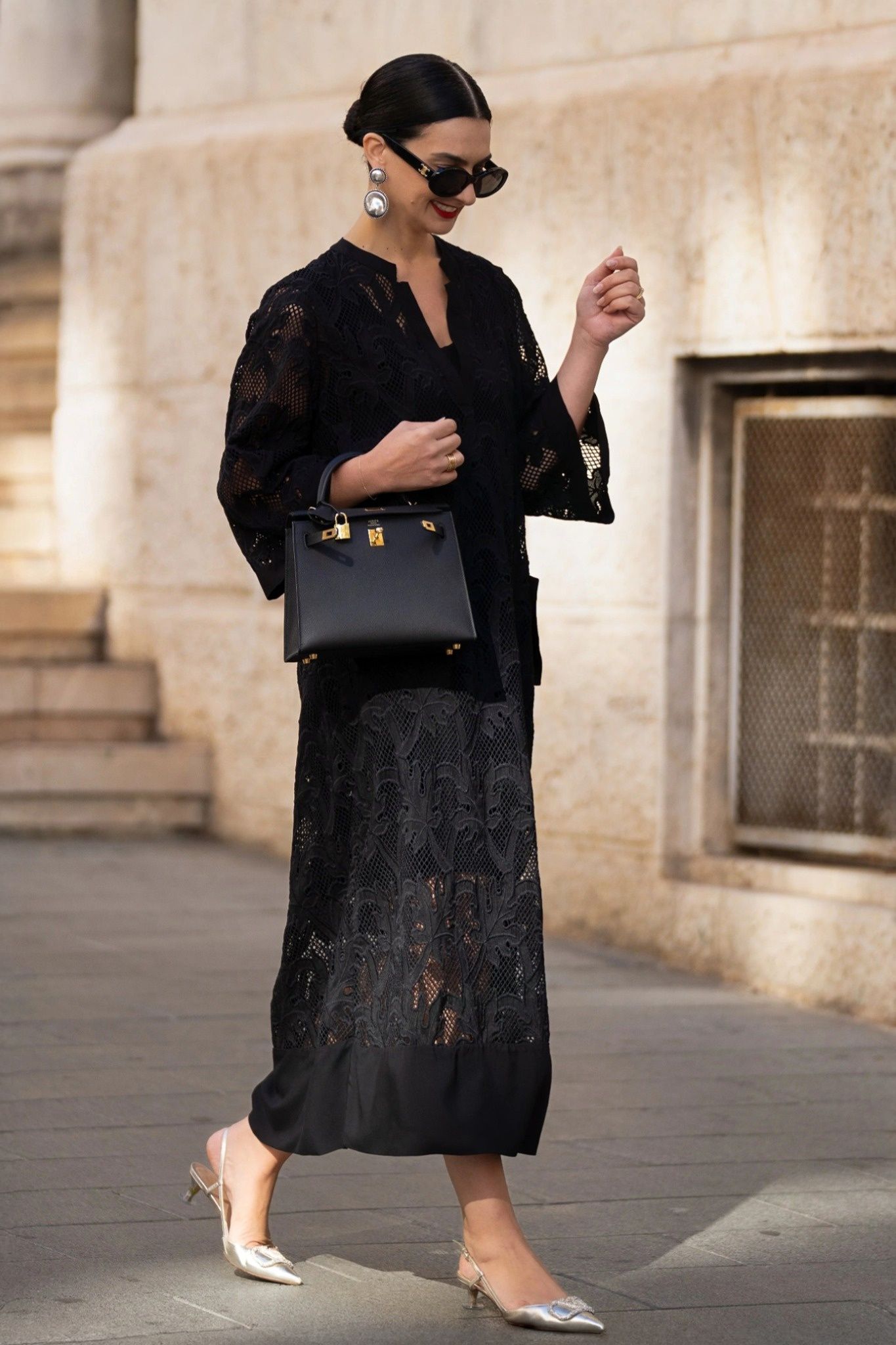 Ezabutus Lightweight Floral Lace Maxi Cover Up Dress
