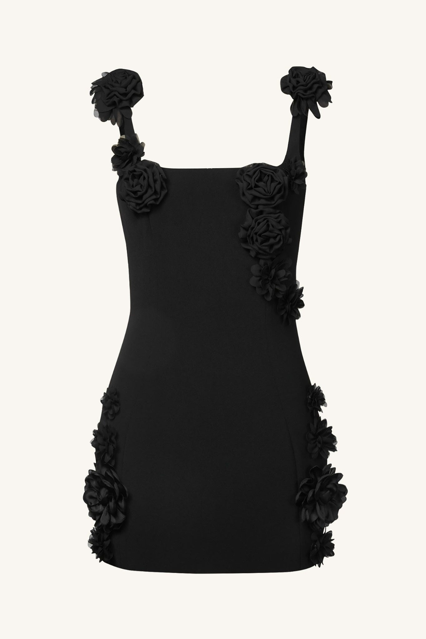 Ezabutus Romantic 3D Flower Applique Mini Dress