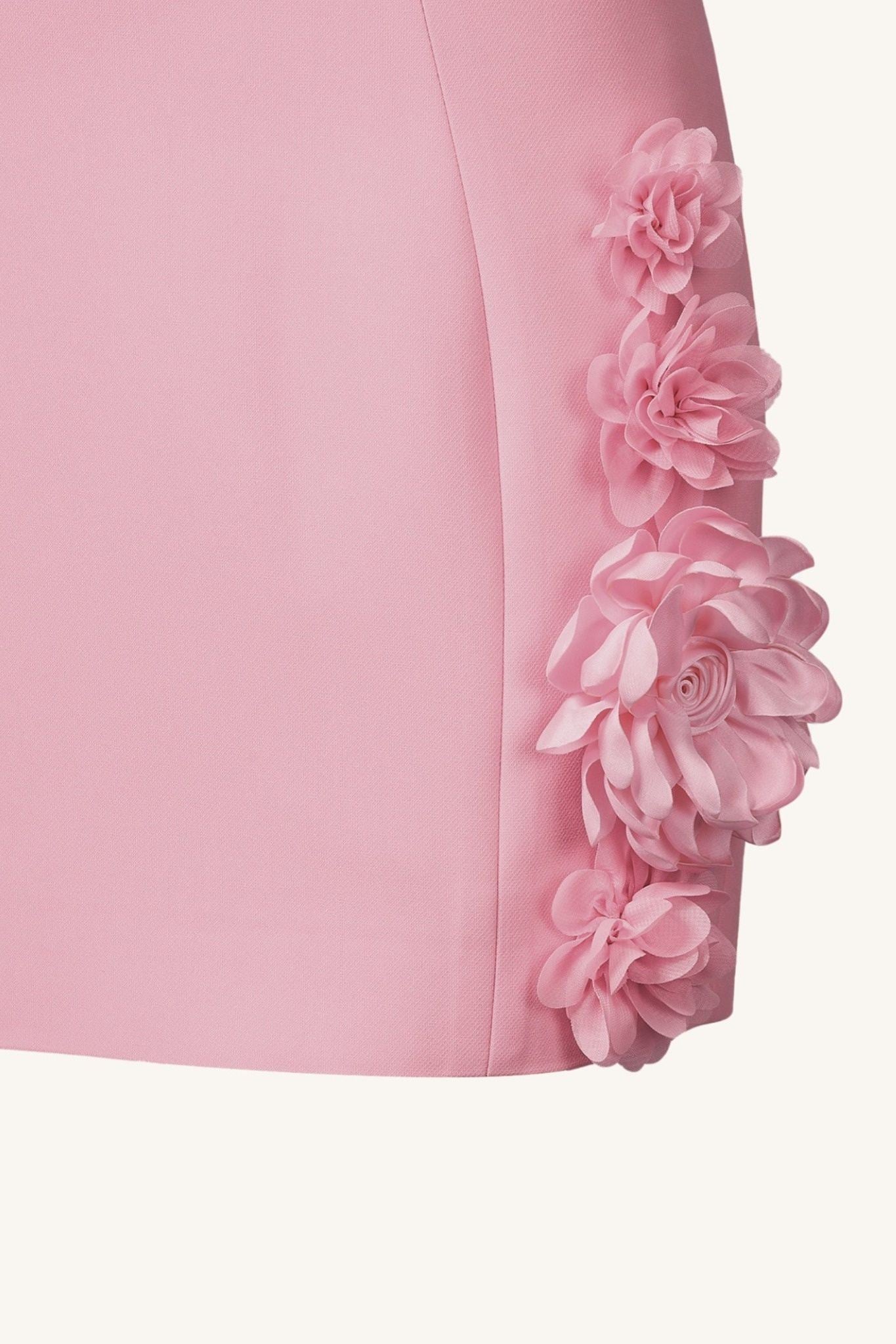 Ezabutus Romantic 3D Flower Applique Mini Dress