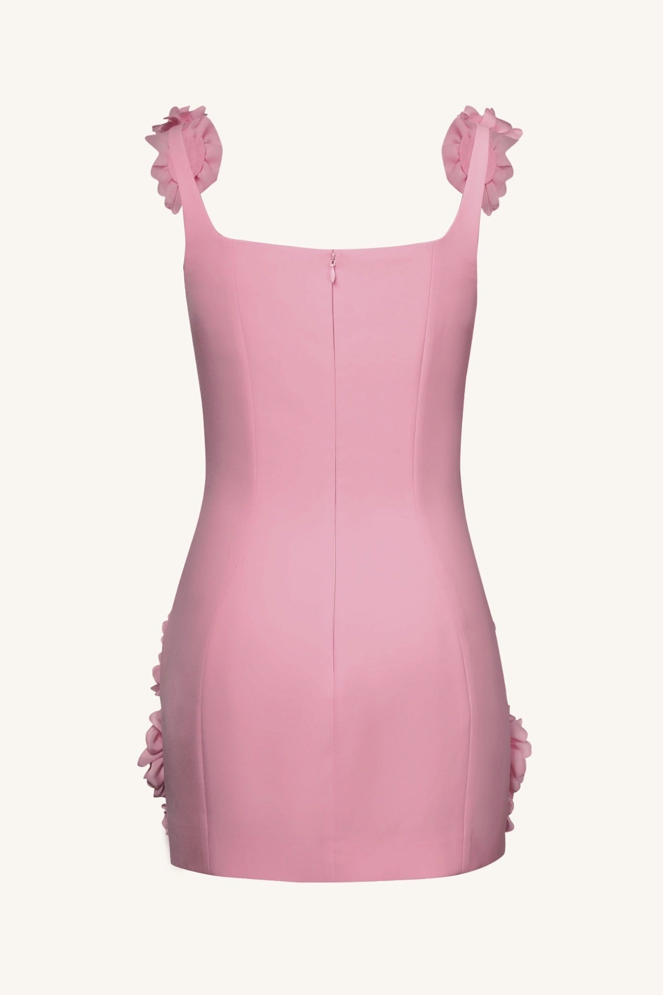 Ezabutus Romantic 3D Flower Applique Mini Dress