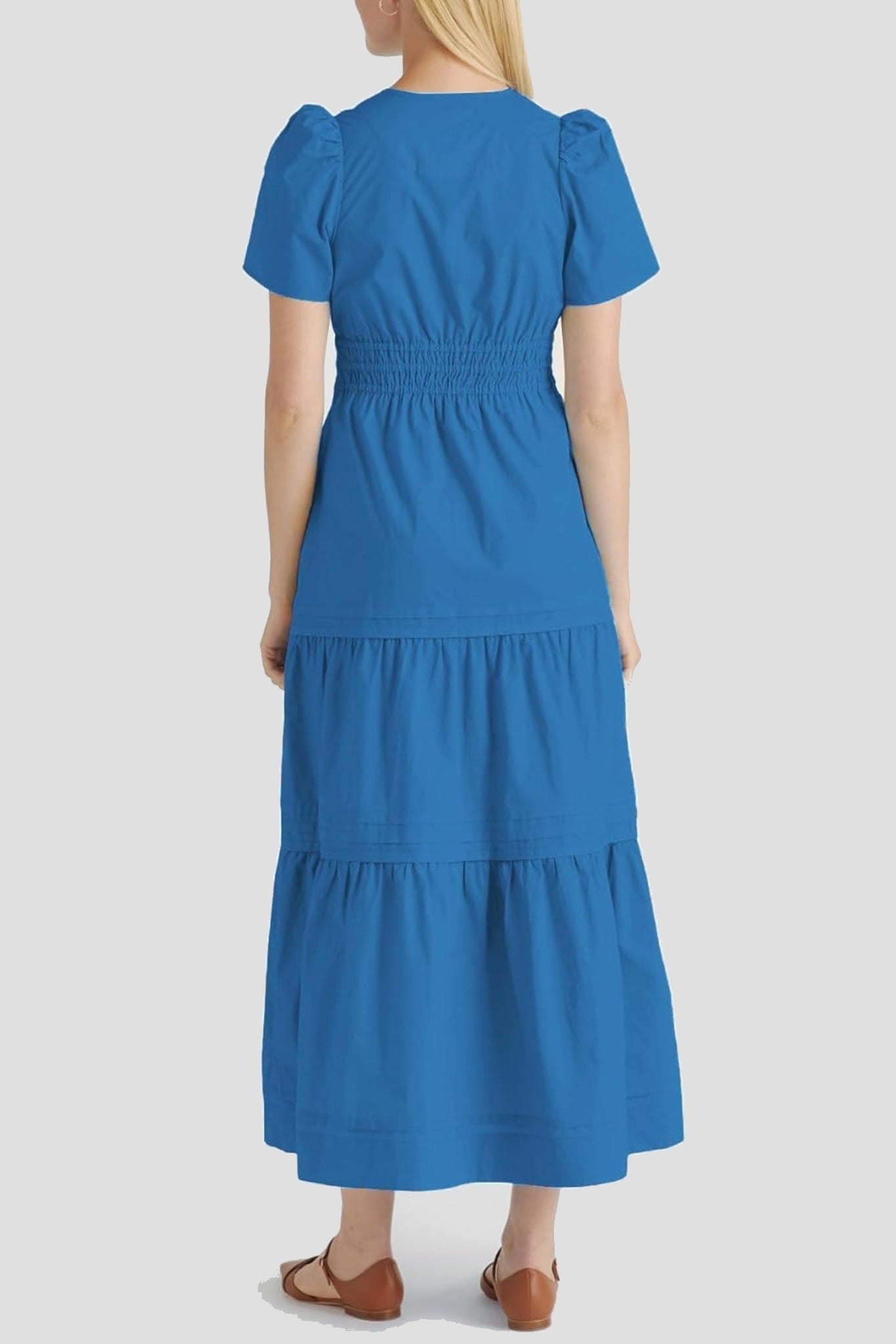 Yexpine Boho Tiered A-Line Maxi Dress