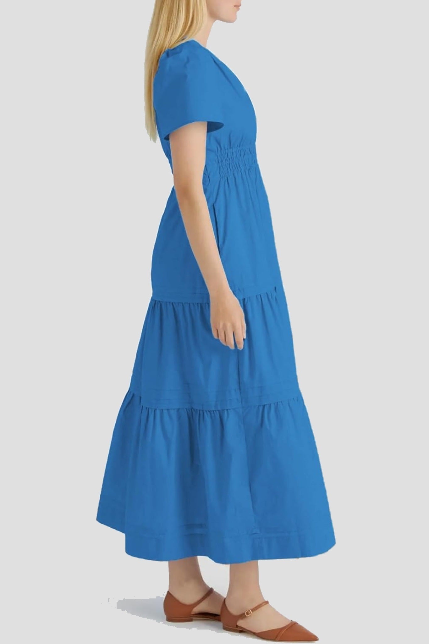 Yexpine Boho Tiered A-Line Maxi Dress