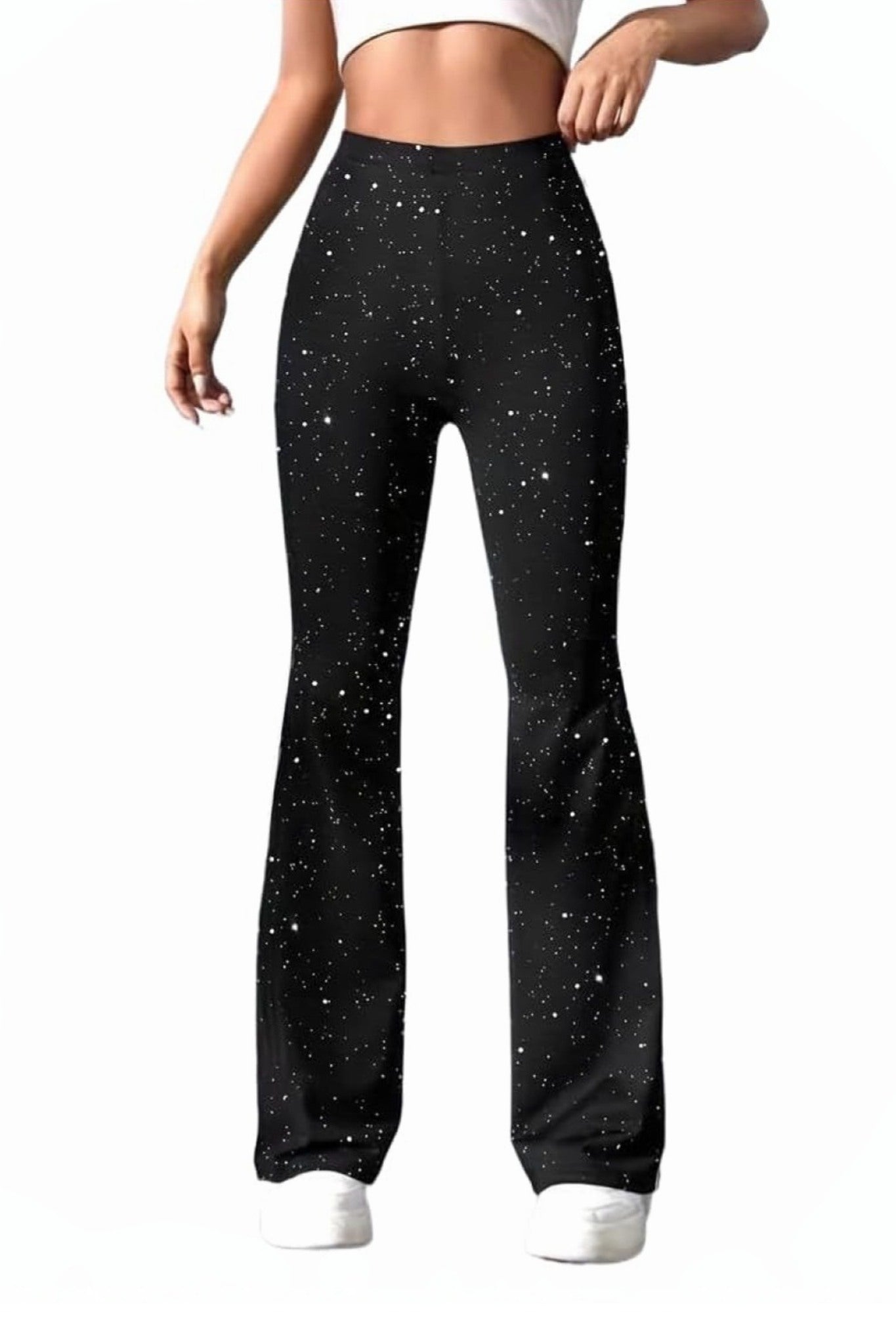 Lifeshe Sparkly Bell Bottom Leggings