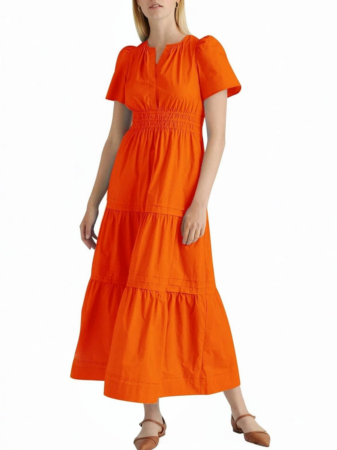 Yexpine Boho Tiered A-Line Maxi Dress
