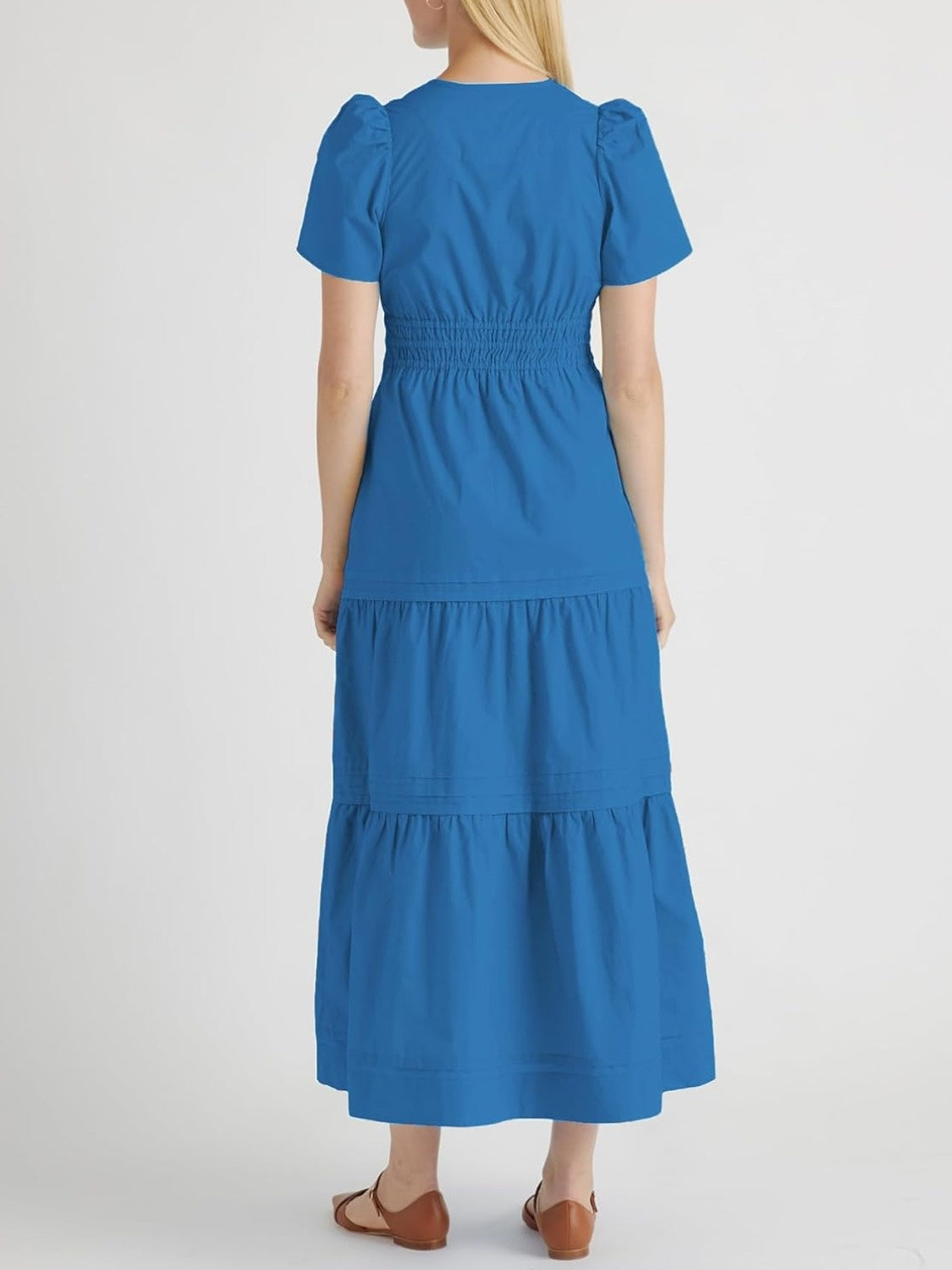 Yexpine Boho Tiered A-Line Maxi Dress