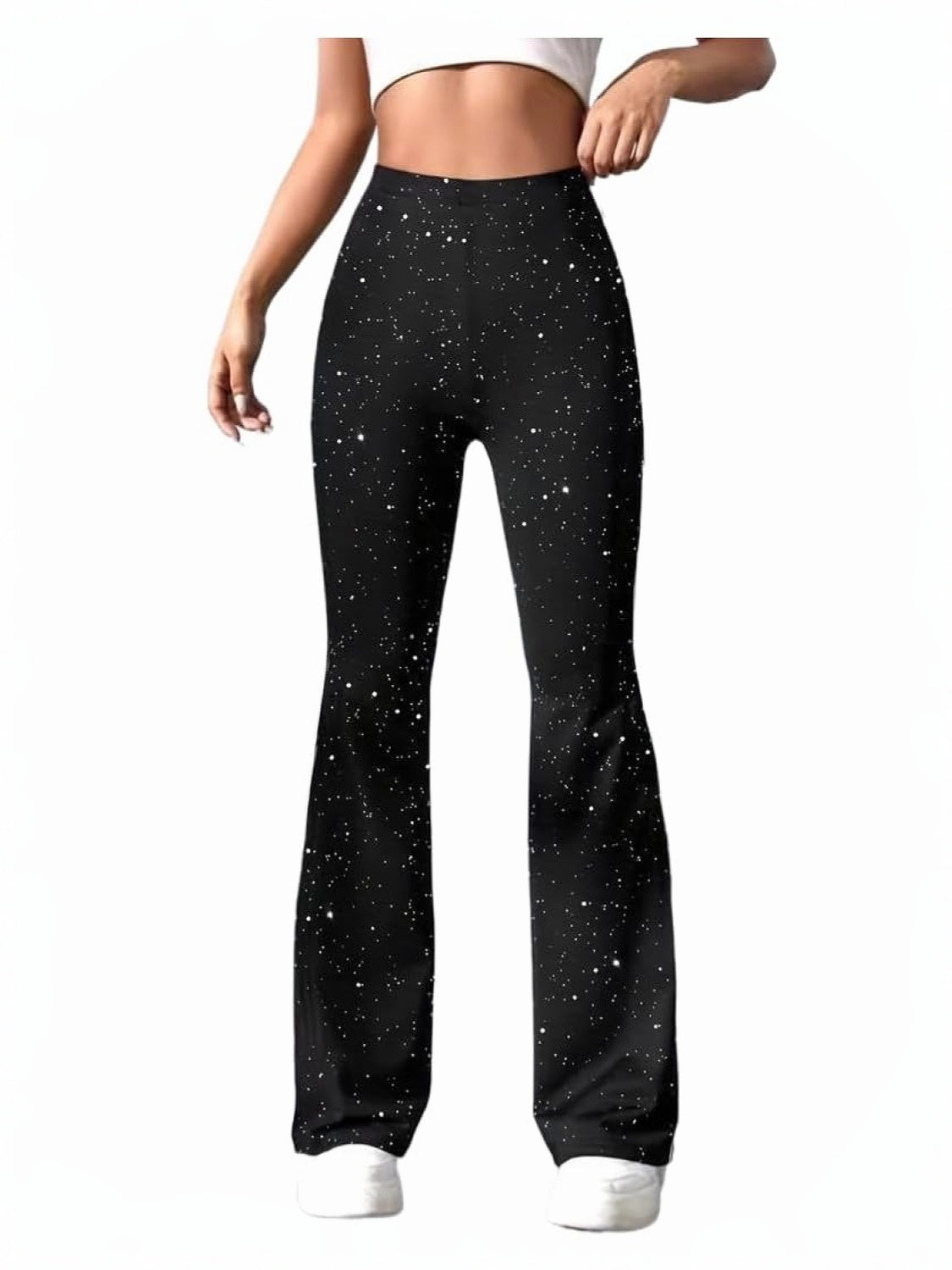 Lifeshe Sparkly Bell Bottom Leggings