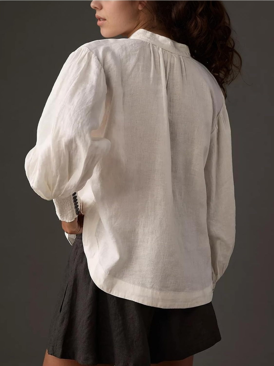 Kedera Floral Embroidered Boho Tie Front Blouse