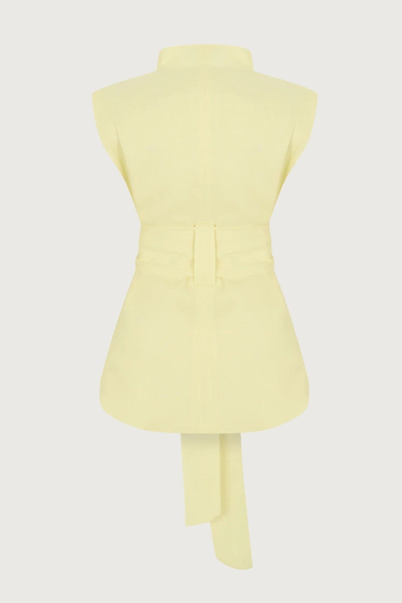 Ezabutus Minimalist Petal Hem Tie Waist Two Piece Set